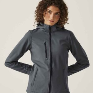 Regatta Ladies Venturer Three Layer Hooded Soft Shell Jacket