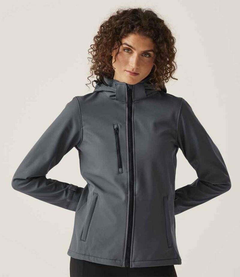 Regatta Ladies Venturer Three Layer Hooded Soft Shell Jacket