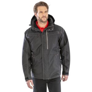 Result Work-Guard Denim Texture Rugged Jacket
