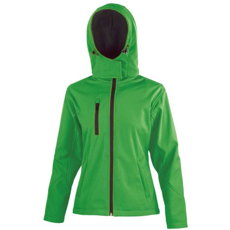 Result Core Ladies Hooded Soft Shell Jacket