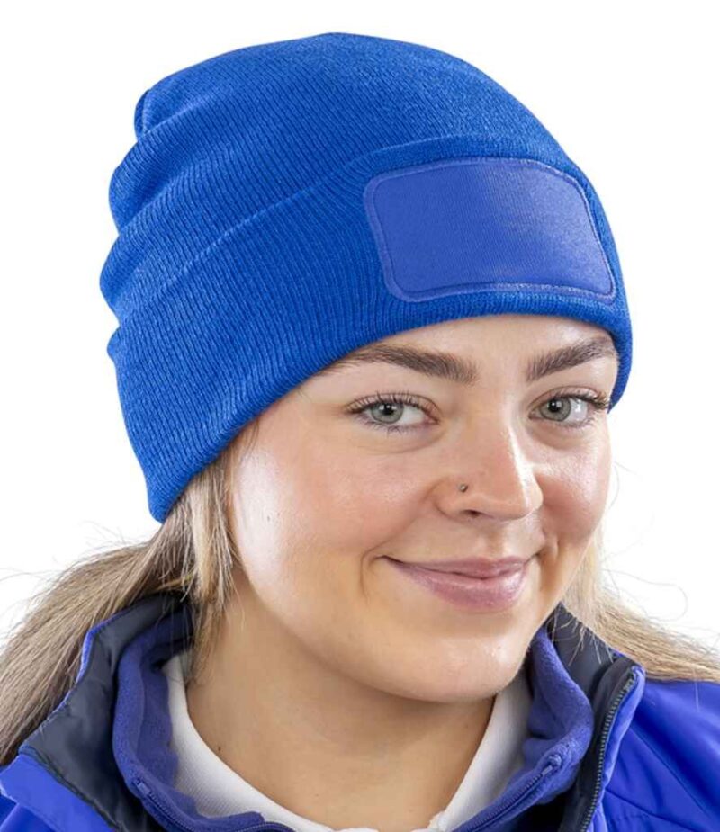 Result Recycled Double Knit Printers Beanie