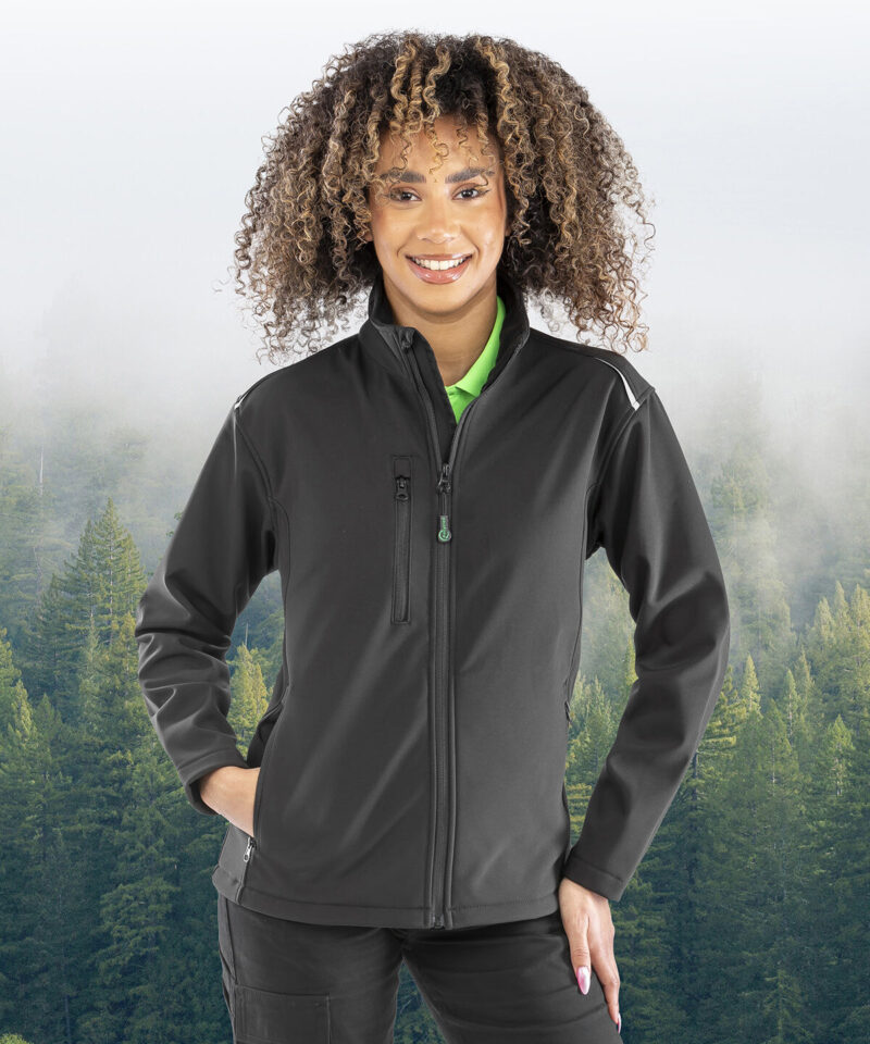 Result Recycled Ladies Three Layer Printable Soft Shell Jacket