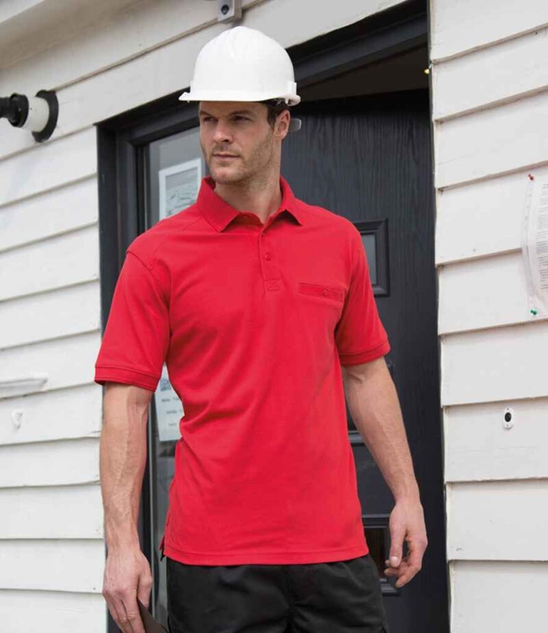 Result Work-Guard Apex Pocket Pique Polo Shirt
