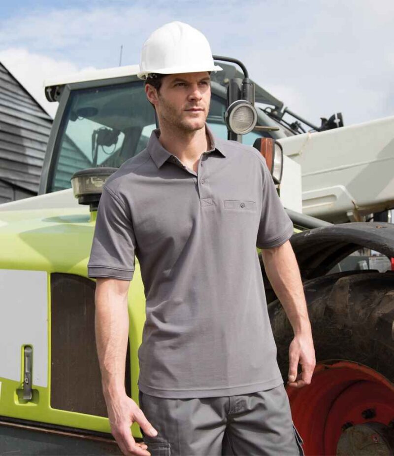 Result Work-Guard Apex Pocket Pique Polo Shirt