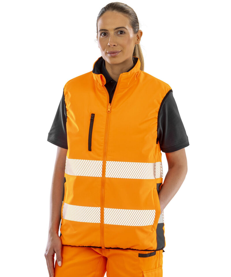Result Safe-Guard Reversible Soft Padded Gilet