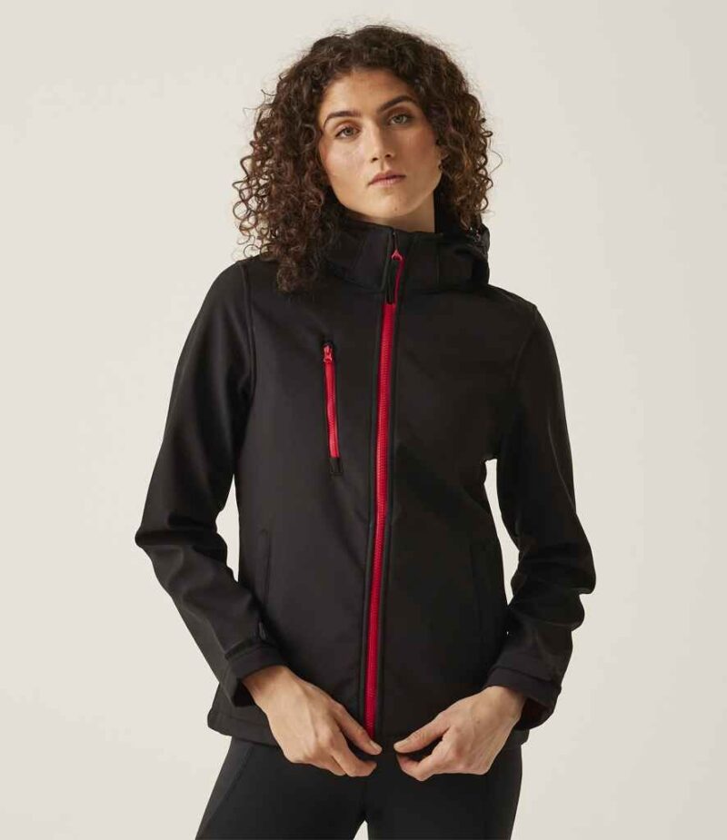 Regatta Ladies Venturer Three Layer Hooded Soft Shell Jacket