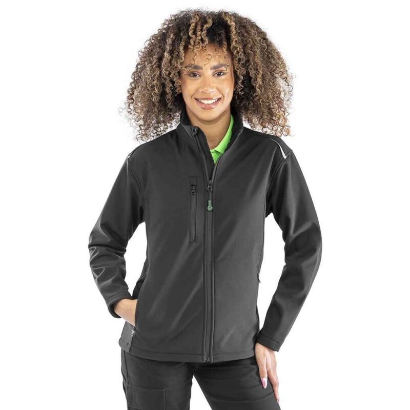 Result Recycled Ladies Three Layer Printable Soft Shell Jacket
