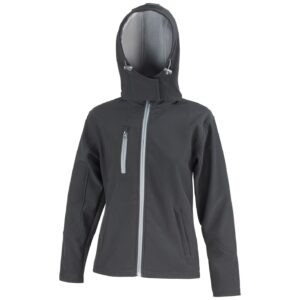 Result Core Ladies Hooded Soft Shell Jacket