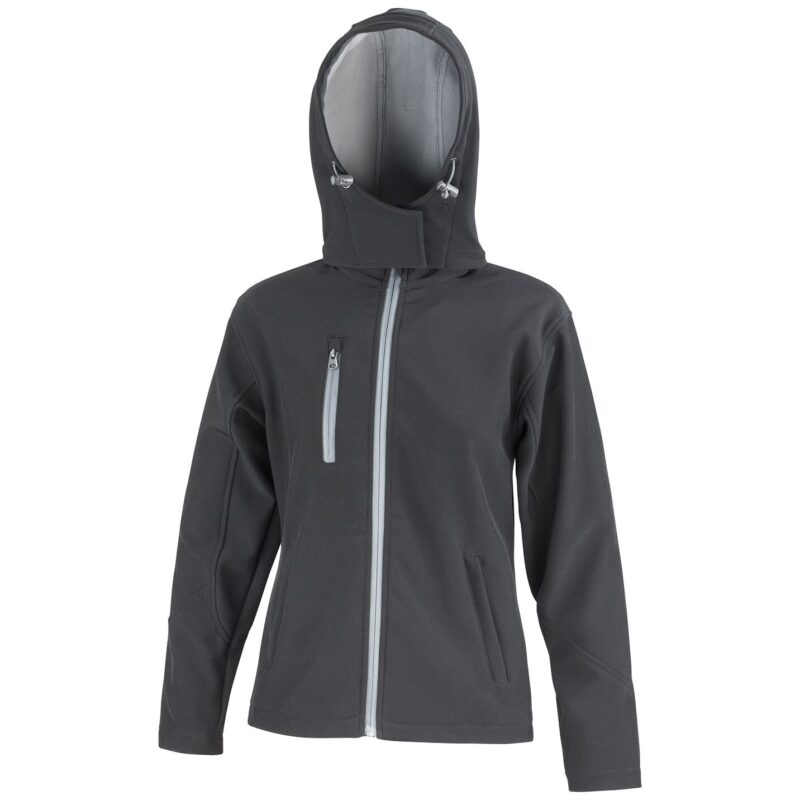 Result Core Ladies Hooded Soft Shell Jacket