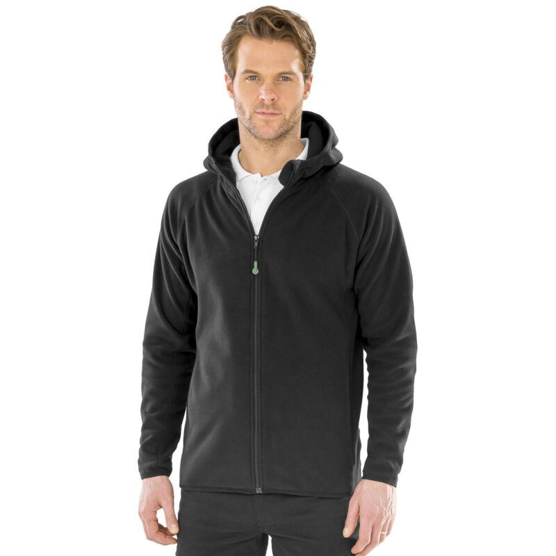 Result Recycled Hooded Micro Fleece Jacket