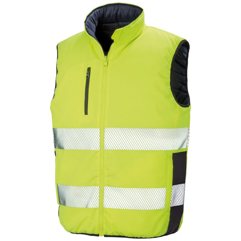 Result Safe-Guard Reversible Soft Padded Gilet