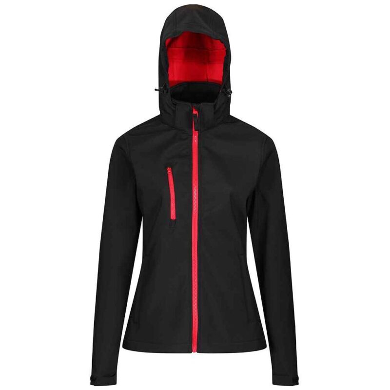 Regatta Ladies Venturer Three Layer Hooded Soft Shell Jacket