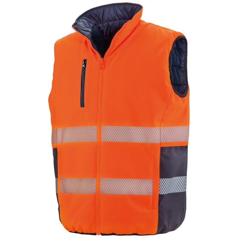 Result Safe-Guard Reversible Soft Padded Gilet