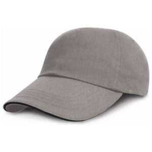 Result Low Profile Heavy Brushed Cotton Cap with Sandwich Peak