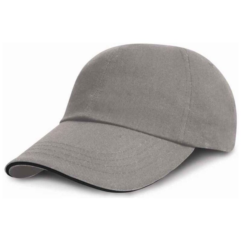 Result Low Profile Heavy Brushed Cotton Cap with Sandwich Peak