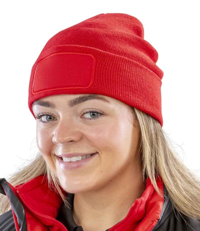 Result Recycled Double Knit Printers Beanie