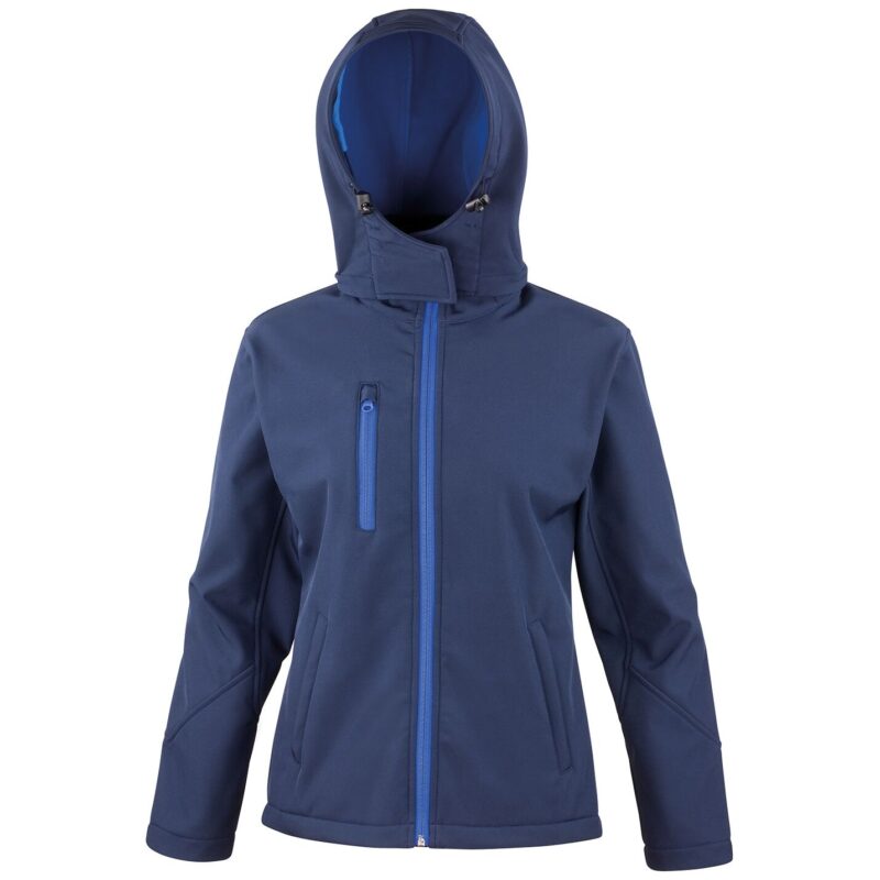 Result Core Ladies Hooded Soft Shell Jacket