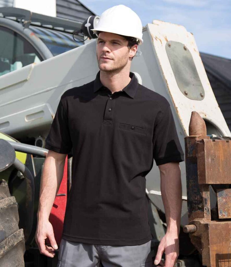 Result Work-Guard Apex Pocket Pique Polo Shirt