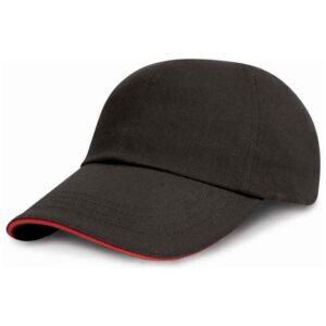 Result Low Profile Heavy Brushed Cotton Cap with Sandwich Peak