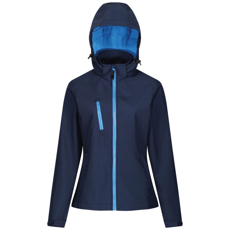 Regatta Ladies Venturer Three Layer Hooded Soft Shell Jacket