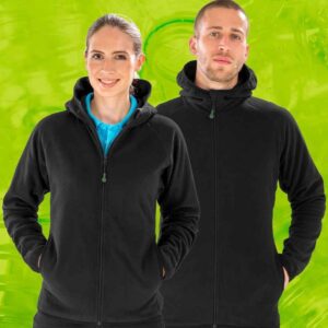 Result Recycled Hooded Micro Fleece Jacket