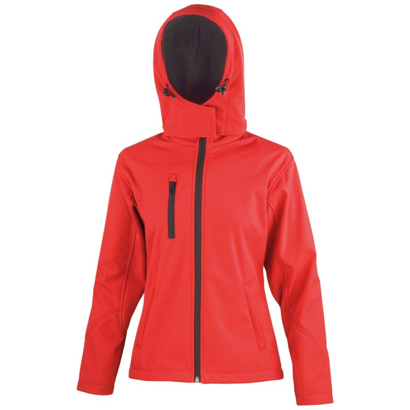Result Core Ladies Hooded Soft Shell Jacket