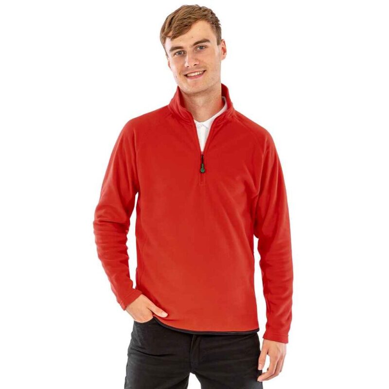 Result Recycled Zip Neck Micro Fleece