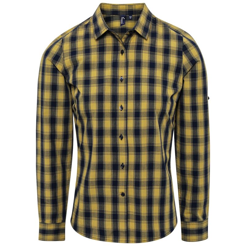 Premier Ladies Mulligan Check Long Sleeve Shirt