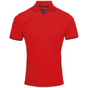 Premier Contrast Coolchecker Pique Polo Shirt