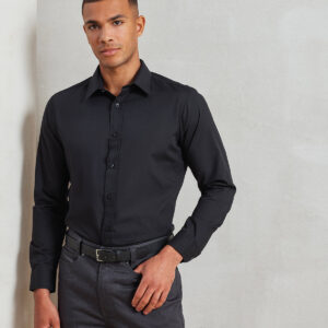 Premier Long Sleeve Fitted Poplin Shirt