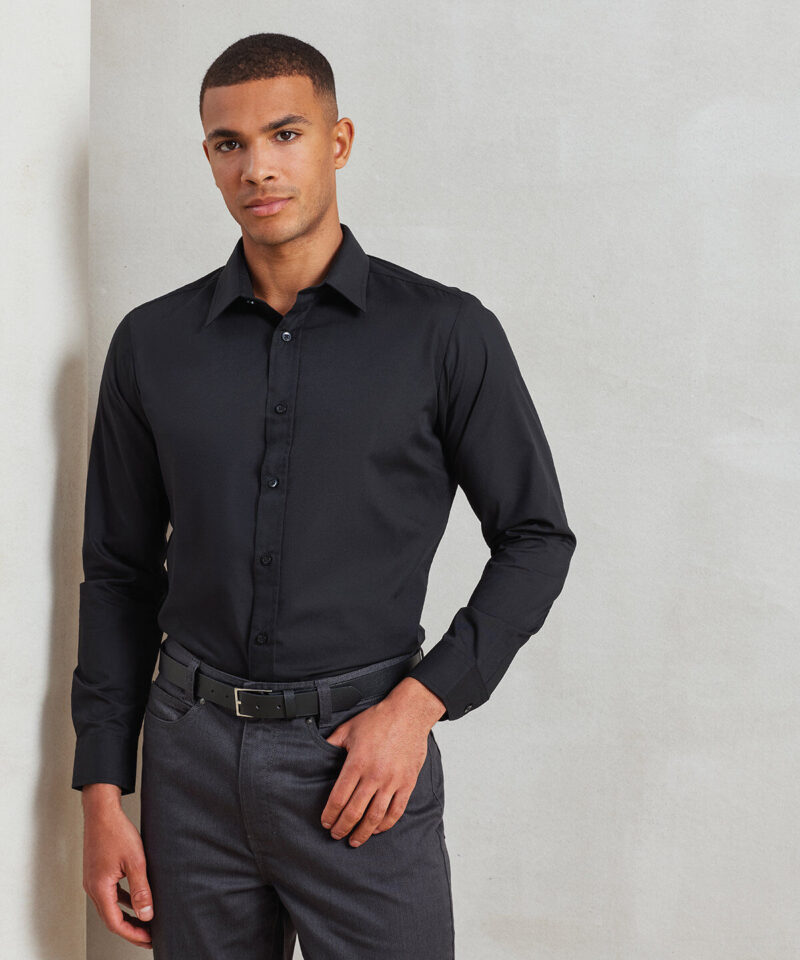 Premier Long Sleeve Fitted Poplin Shirt