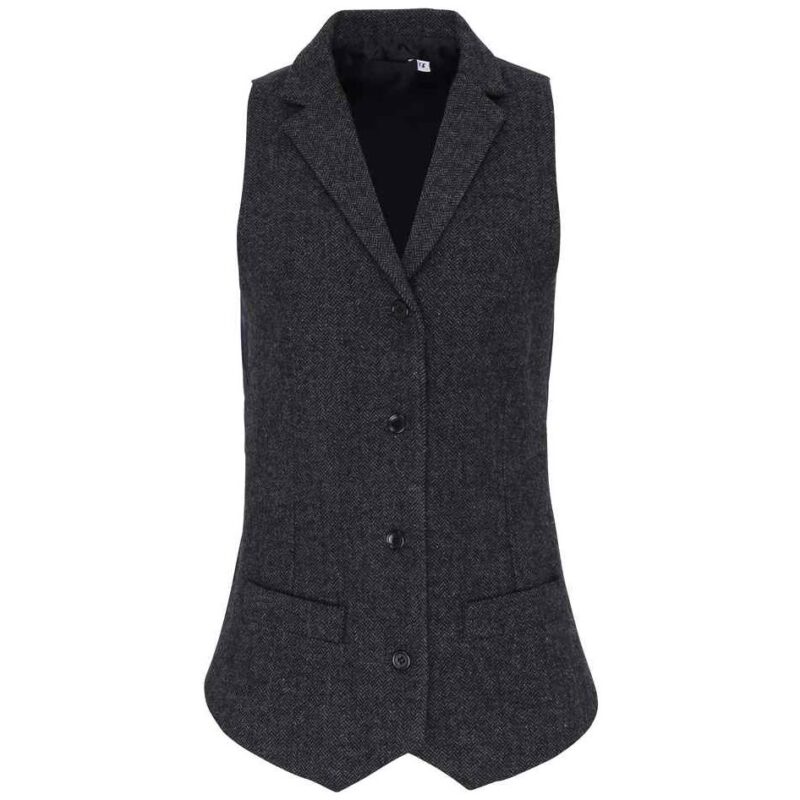 Premier Ladies Herringbone Waistcoat