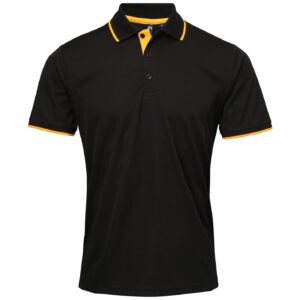 Premier Contrast Coolchecker Pique Polo Shirt