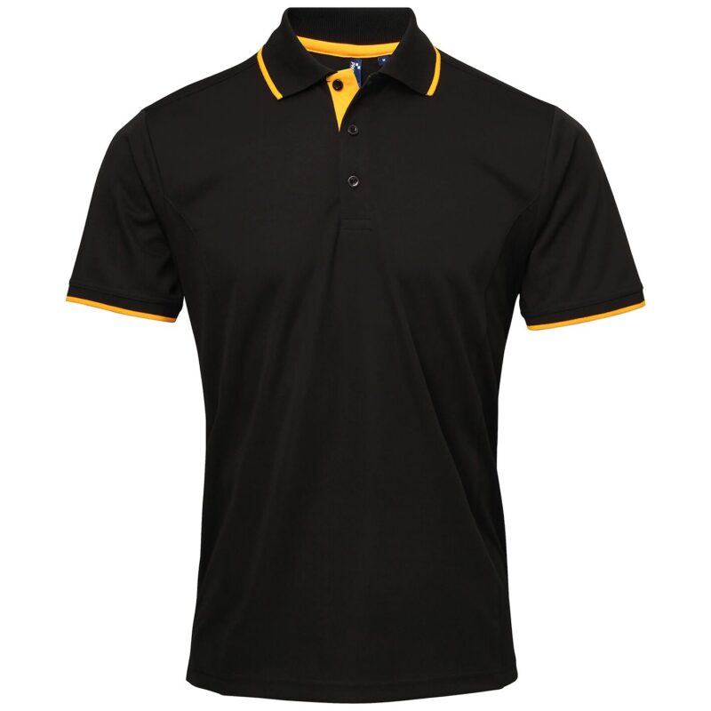Premier Contrast Coolchecker Pique Polo Shirt
