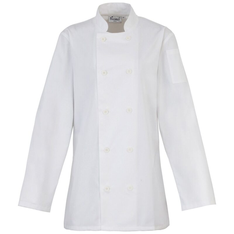 Premier Ladies Long Sleeve Chef's Jacket