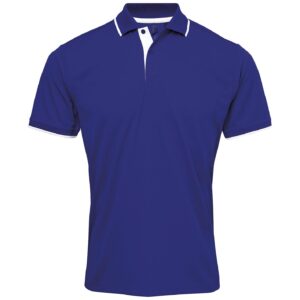 Premier Contrast Coolchecker Pique Polo Shirt
