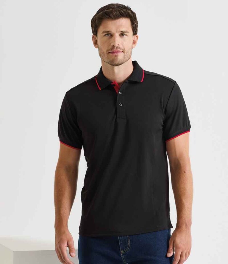 Premier Contrast Coolchecker Pique Polo Shirt