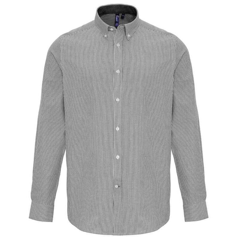 Premier Long Sleeve Striped Oxford Shirt