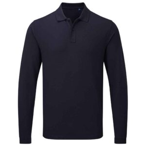 Premier Essential Unisex Long Sleeve Polo Shirt
