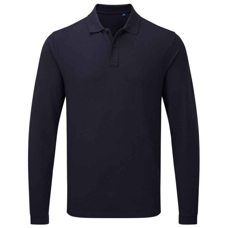 Premier Essential Unisex Long Sleeve Polo Shirt