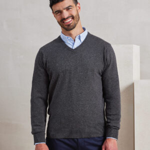 Premier Knitted Cotton Acrylic V Neck Sweater