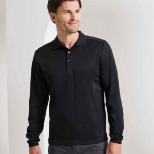 Premier Long Sleeve Coolchecker Pique Polo Shirt