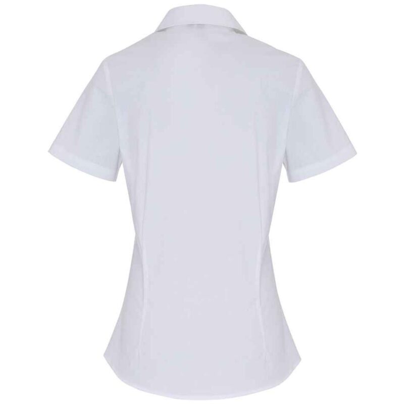 Premier Ladies Short Sleeve Stretch Fit Poplin Shirt