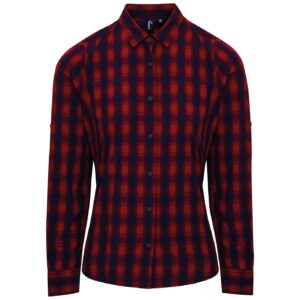 Premier Ladies Mulligan Check Long Sleeve Shirt