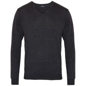 Premier Knitted Cotton Acrylic V Neck Sweater