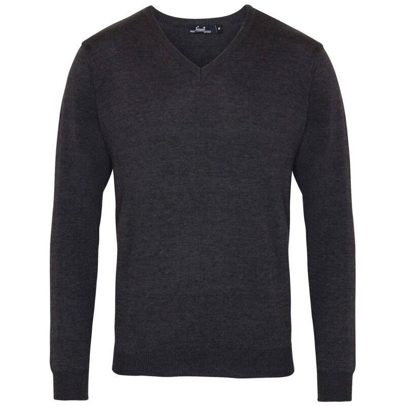 Premier Knitted Cotton Acrylic V Neck Sweater