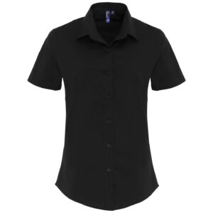 Premier Ladies Short Sleeve Stretch Fit Poplin Shirt
