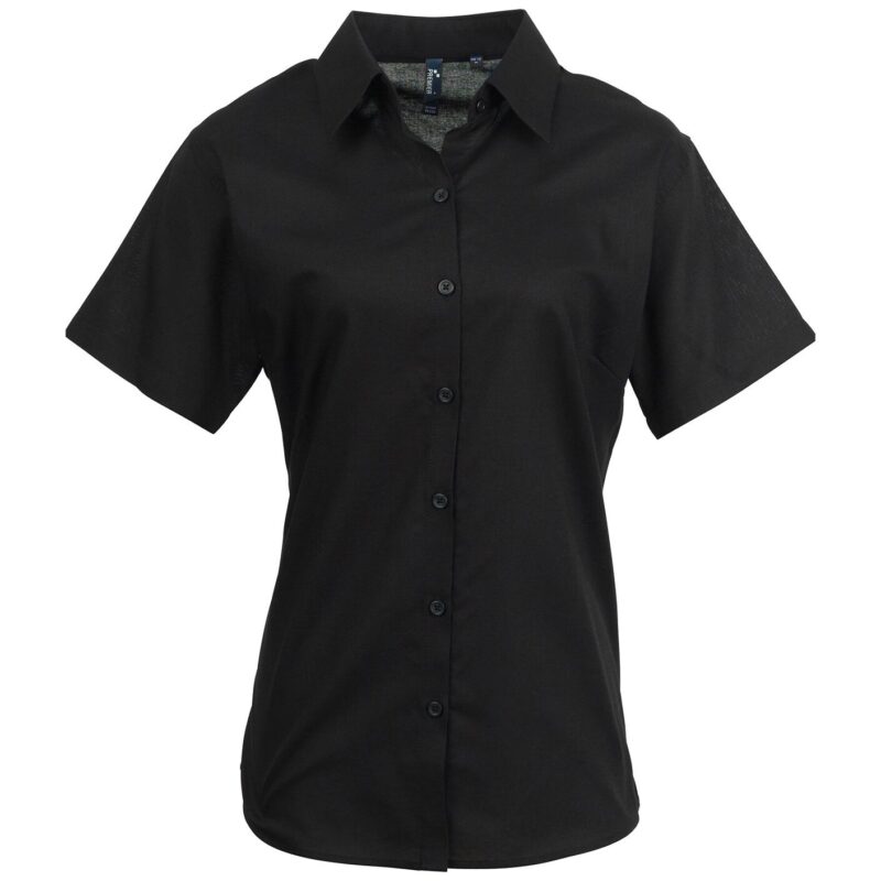 Premier Ladies Signature Short Sleeve Oxford Shirt