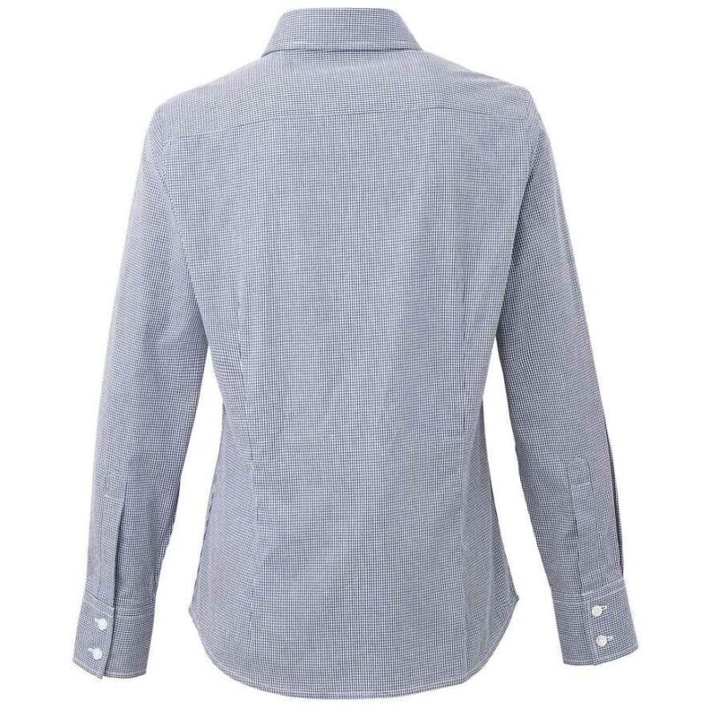 Premier Ladies Gingham Long Sleeve Shirt