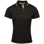 Premier Ladies Contrast Coolchecker Pique Polo Shirt